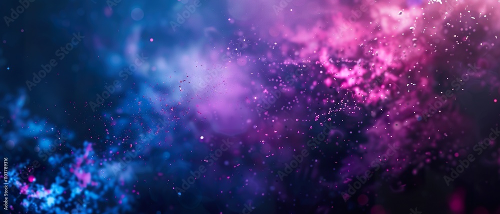 Rich Dark Abstract Background: Purple, Pink, and Blue Gradient for Banners and Headers