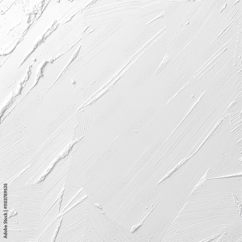 Fototapeta premium Abstract art background with white brush strokes and rough texture, design element, brushwork, painting, wallpaper, decoration