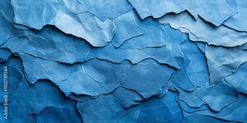 Blue paper texture provides a rich and vibrant surface background that enhances visual appeal. This blue color paper texture serves as an ideal backdrop for various creative projects and designs.