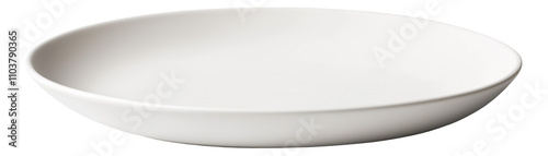 PNG Plain white ceramic plate