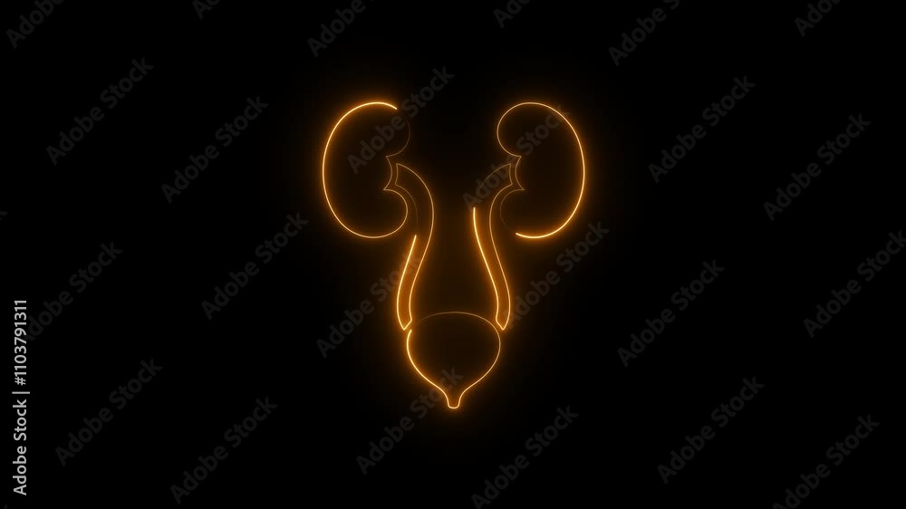 urinary system motion. Urinary system anatomy animation. Human Internal Organ Diagram, urinary system motion. Urinary system anatomy animation. Human Internal Organ Diagram,