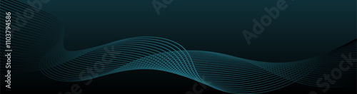 abstract blue wave ultra wide background