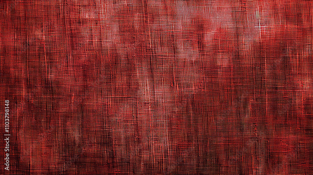 Fototapeta premium Luxurious Red Fabric with Textured Details