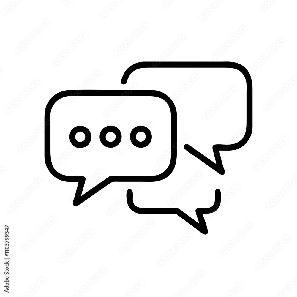 Naklejka premium Good icon messaging bubbles illustration