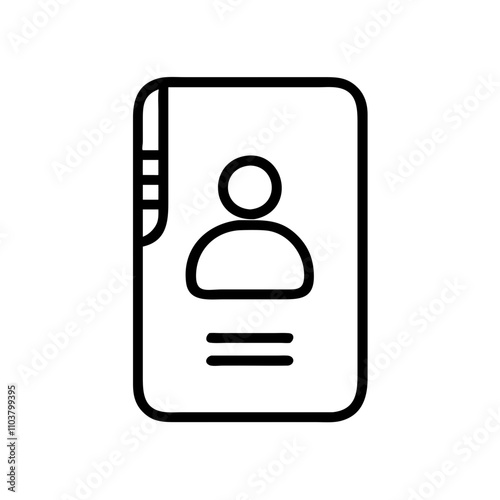 Good icon ID card illustration