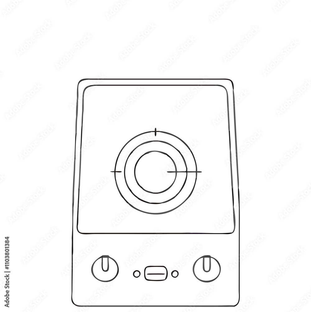 Good icon of portable stove for cooking and heating. Good icon of portable stove for cooking and heating.