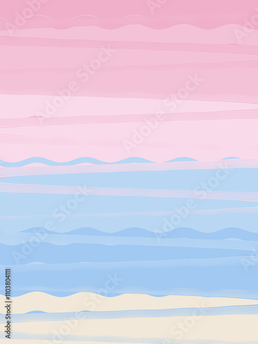 Pink blue pastel abstract design. Illustration for banner, poster.