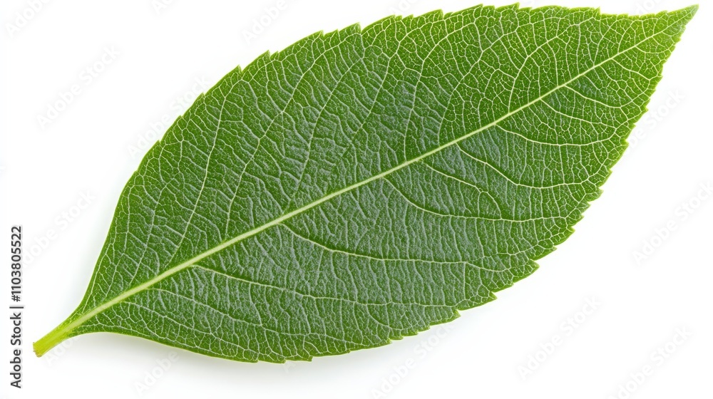 A close-up of a vibrant green leaf showcasing detailed veins and natural texture, perfect for botanical or eco-friendly designs.. A close-up of a vibrant green leaf showcasing detailed veins and natural texture, perfect for botanical or eco-friendly designs..