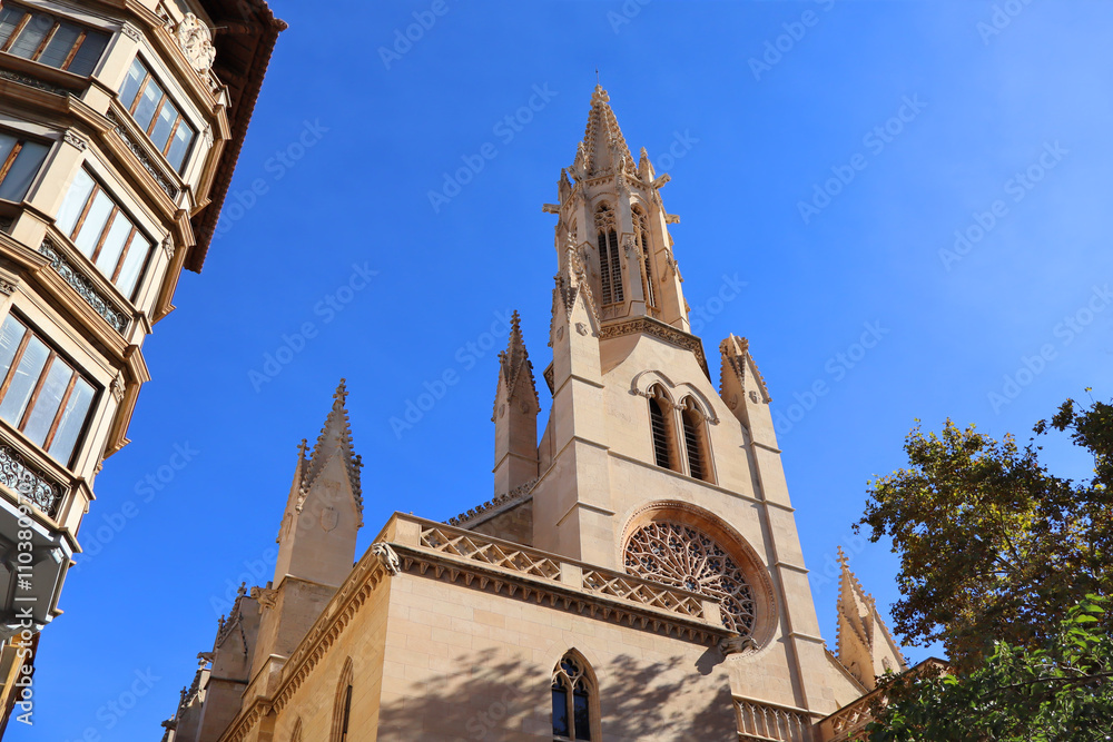 Santa Eulalia Church in Palma, Mallorca, Spain