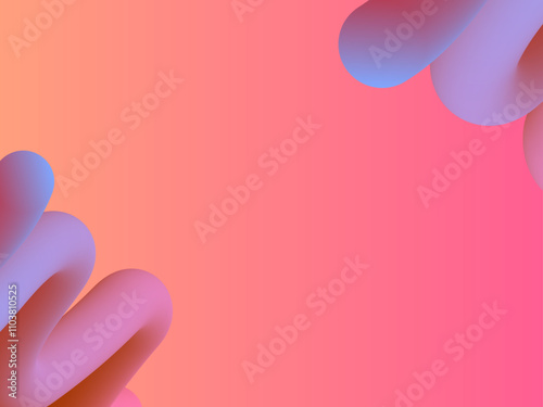 Abstract fluid shapes morph and flow in a vibrant 3D gradient.