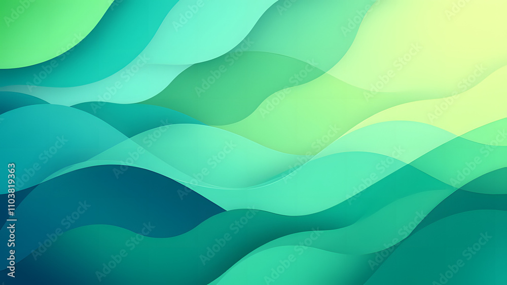 Obraz premium Wavy Blue Vector Lines Flowing Water Wave Illustration Design