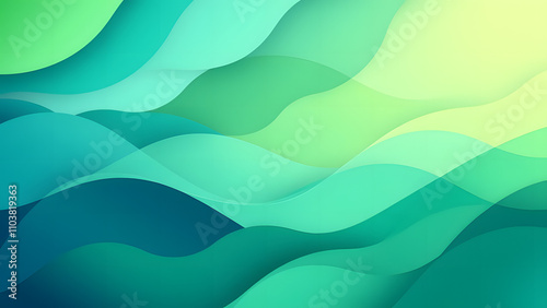 Wavy Blue Vector Lines Flowing Water Wave Illustration Design