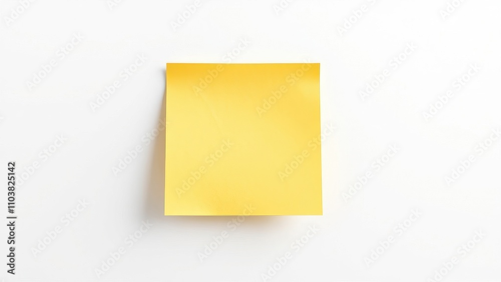 An individual yellow note placed on a white surface, single note, isolated yellow note, musical sheet, solo performance An individual yellow note placed on a white surface, single note, isolated yellow note, musical sheet, solo performance