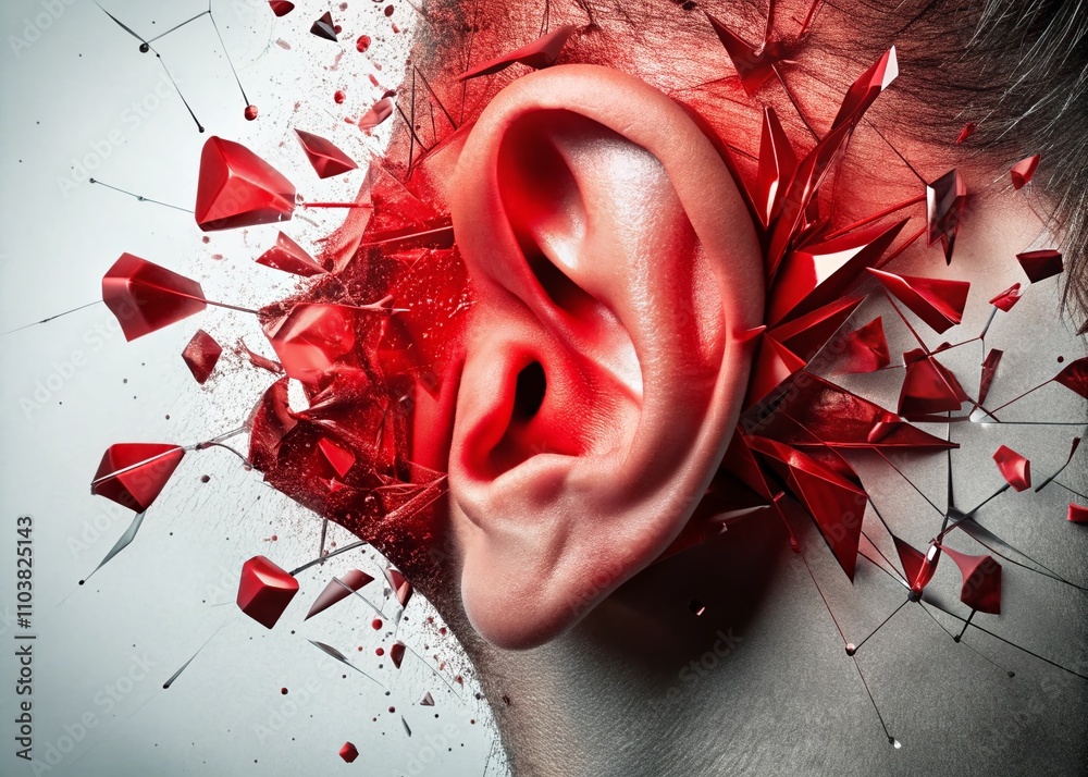 Striking Illustration of Noise Pollution Impact: Shattered Eardrum ...