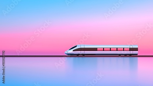 An advanced bullet train or hyperloop ultrasonic train capsule.