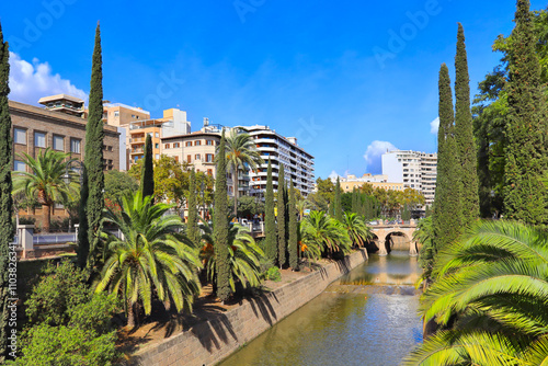 Santa Catalina Gate Bridge in Palma, Mallorca, Spain