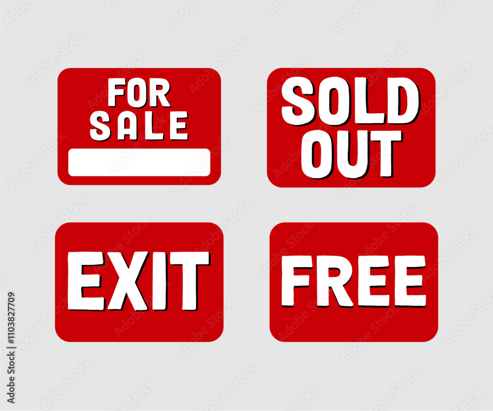 retail, sale signs, rectangle stikers for homes and offices Design sale Collection set retail, sale signs, rectangle stikers for homes and offices Design sale Collection set