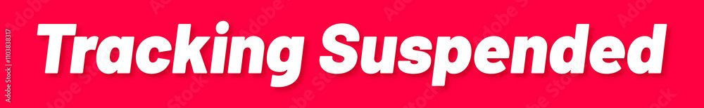 Tracking Suspended Stamp, Red Background with Tracking Suspended Word Rubber Stamp Banner Tracking Suspended Stamp, Red Background with Tracking Suspended Word Rubber Stamp Banner