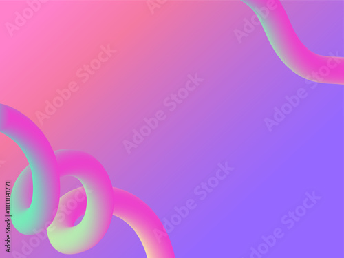 Abstract fluid shapes morph and flow in a vibrant 3D gradient.