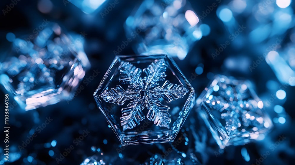 Glowing Ice Crystals: A mesmerizing winter wonderland of intricate snowflakes, shimmering with icy brilliance. Glowing Ice Crystals: A mesmerizing winter wonderland of intricate snowflakes, shimmering with icy brilliance.
