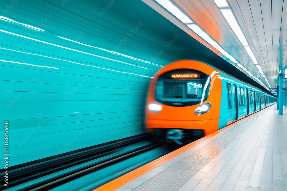 Fototapeta premium Examining superconductors and cutting-edge concepts like the hyperloop for the development of high-speed trains.