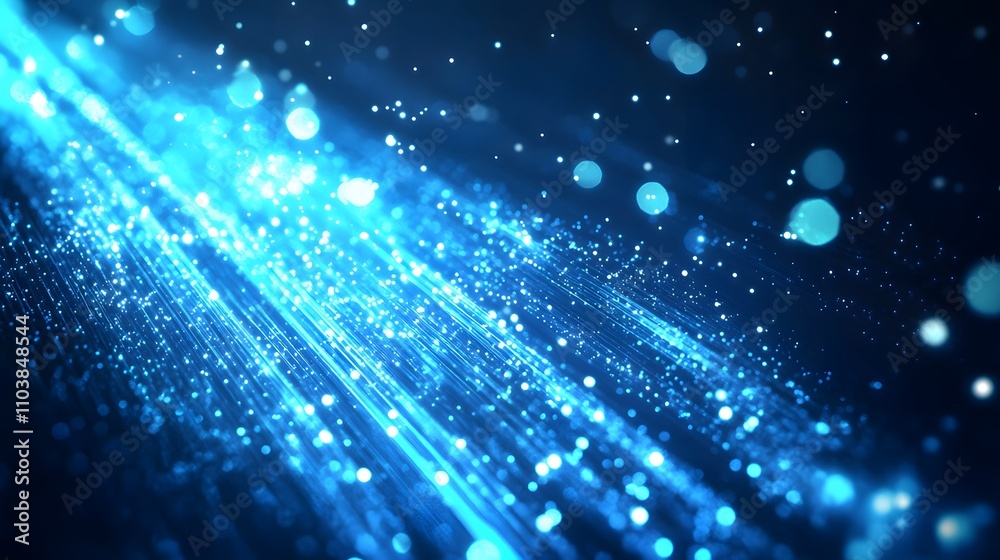 Obraz premium Fiber optic cables running through an industrial facility, forming the backbone of a modern telecommunication infrastructure