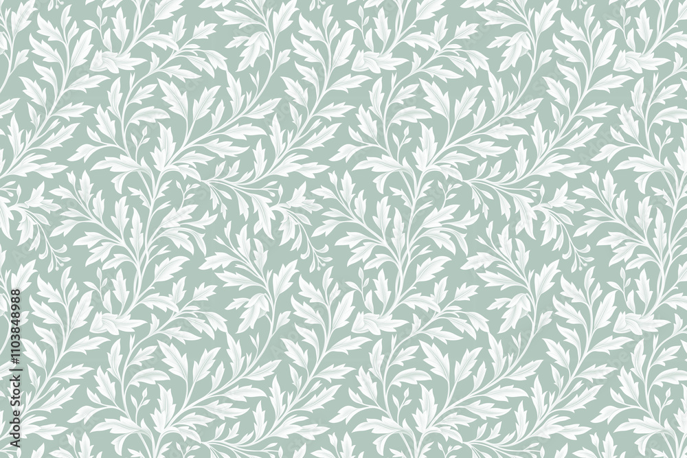 Toile pattern tapestry. Arts and crafts. Monochrome botanical pattern background. Created with Generative AI technology Toile pattern tapestry. Arts and crafts. Monochrome botanical pattern background. Created with Generative AI technology