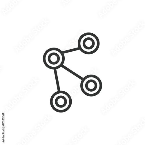 Internet lines, icon in line design. Internet, lines, connection, network, signal, data, transfer on white background vector. Internet lines editable stroke icon