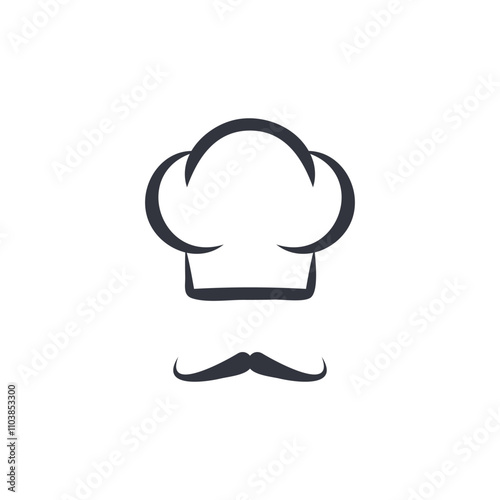 Chef Hat Logo Template Icon