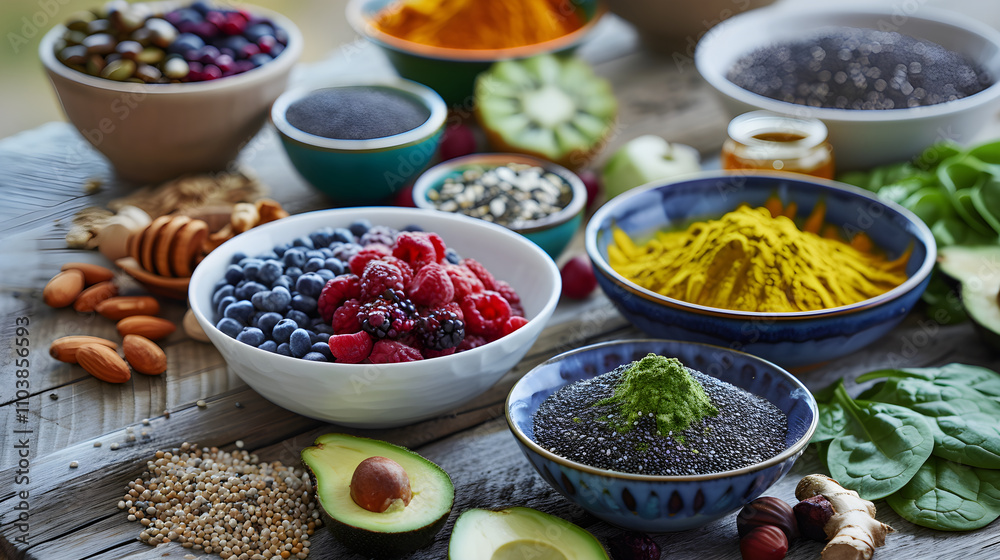 Showcasing a Variety of Superfoods and Their Multi-Benefit Nutritional Value Showcasing a Variety of Superfoods and Their Multi-Benefit Nutritional Value