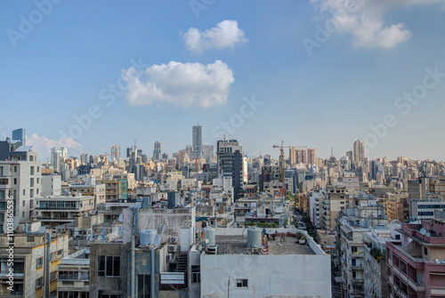 Beirut Capital Aerial View photo