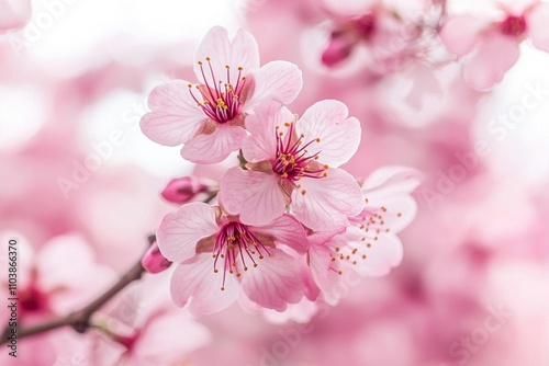 Cherry blossom in full bloom photo