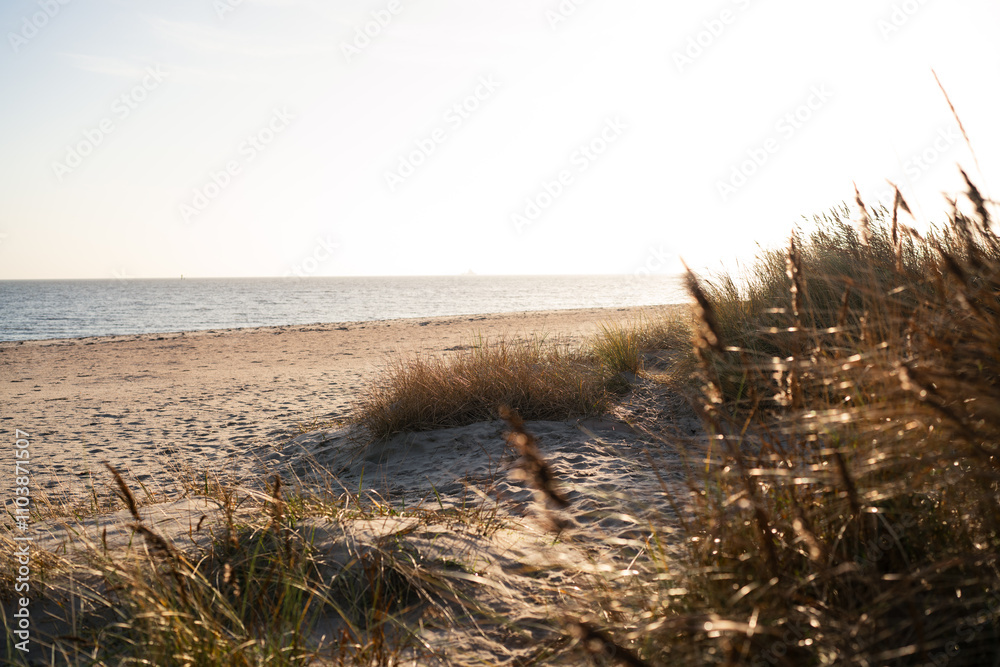 Naturstrand in Schillig, Wangerland, November 2024