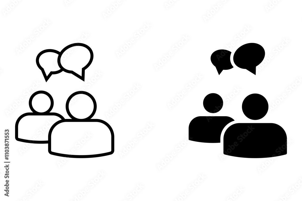 Chat, speak sign, talk icon Communication concept . For mobile concept and web design. vector illustration Chat, speak sign, talk icon Communication concept . For mobile concept and web design. vector illustration
