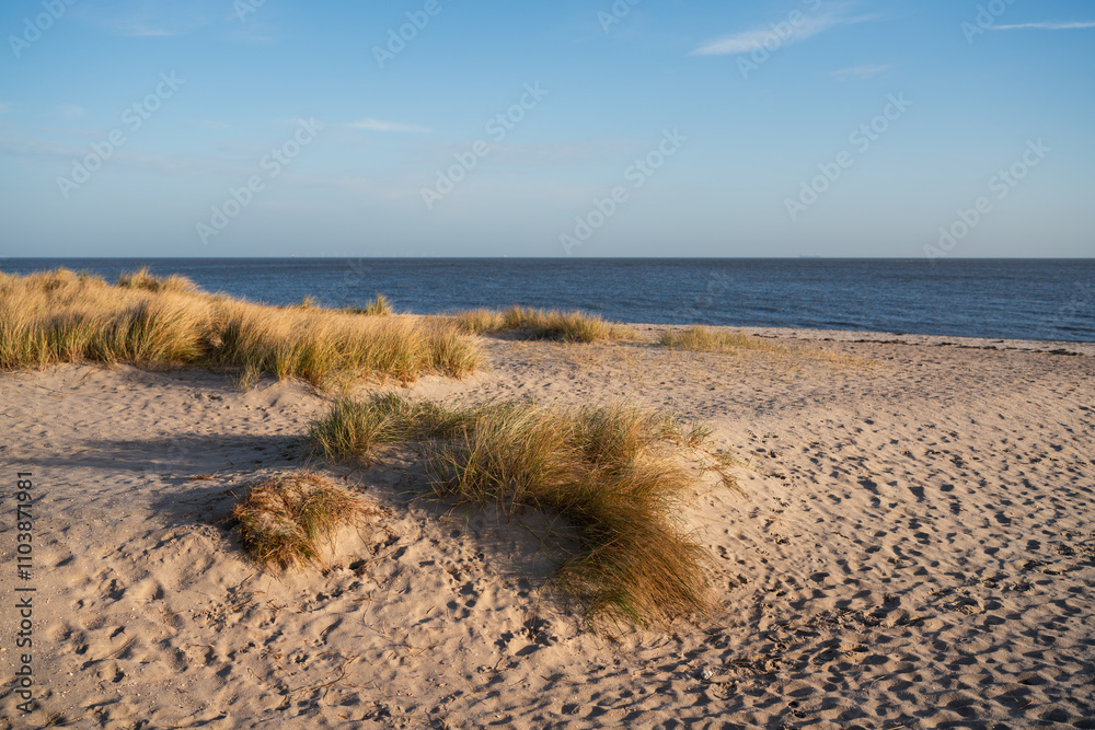 Naturstrand in Schillig, Wangerland, November 2024