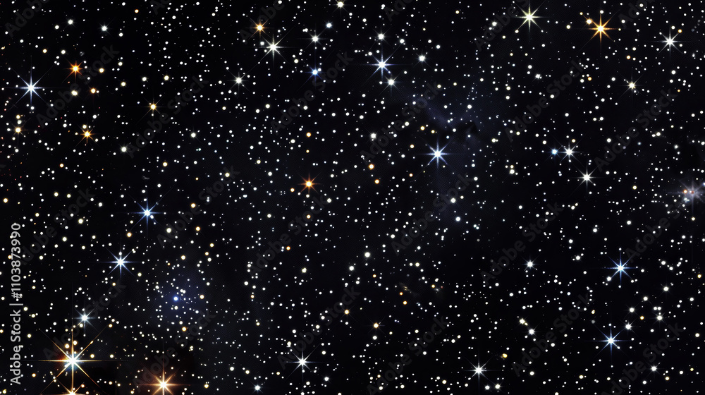 Fototapeta premium Minimalist Starlit Night with Tiny Stars