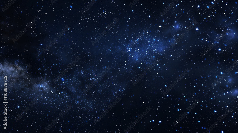 Deep Black Sky with Scattered Tiny Stars