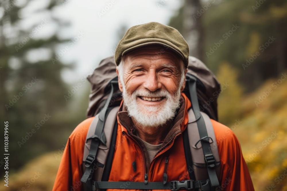 Portrait of a Active seniors on country walk Portrait of a Active seniors on country walk