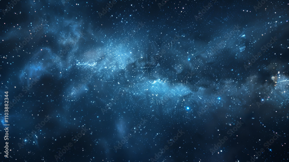 Fototapeta premium Mesmerizing Night Sky Filled with Stars