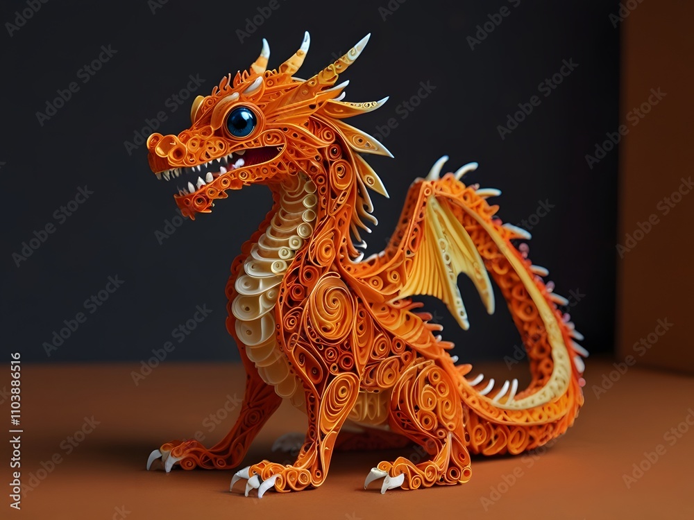 Ancient golden dragon statue, a symbol of power and good fortune in Chinese culture, isolated on a white background Ancient golden dragon statue, a symbol of power and good fortune in Chinese culture, isolated on a white background