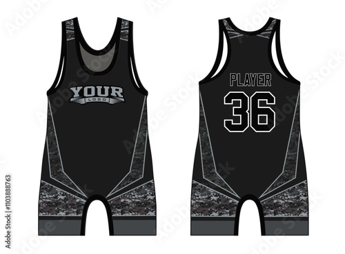 Wrestling singlets are designed with an elegant edgy and wild look. The design template is a perfect fit for all sportswear, casual wear, shirts, fashion apparel, and all kinds of othe fashion apparel
