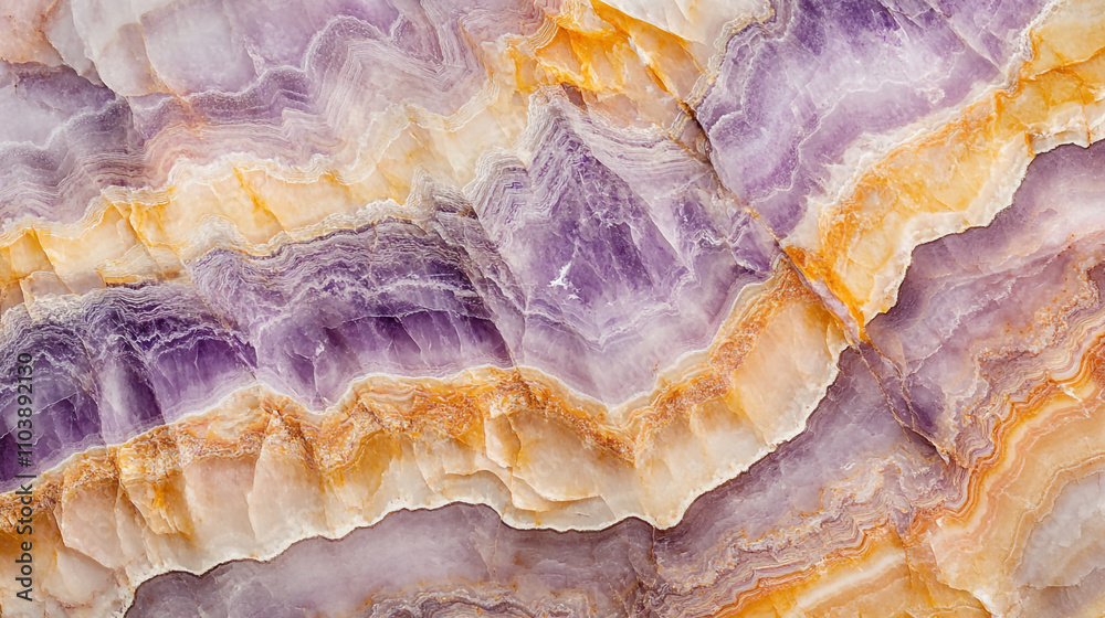 Obraz premium Natural stone showcasing vibrant colors and intricate patterns found in geology