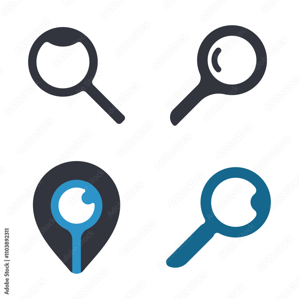 Search Logo Template Icon Search Logo Template Icon