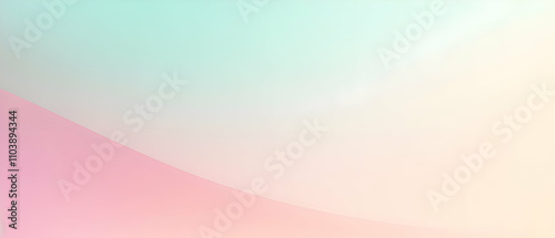 Blurred gradient Light Pink and Aqua and Pale Yellow background