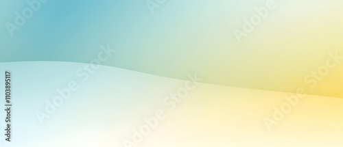 Blurred gradient Powder Blue and Pale Lemon and Seashell background