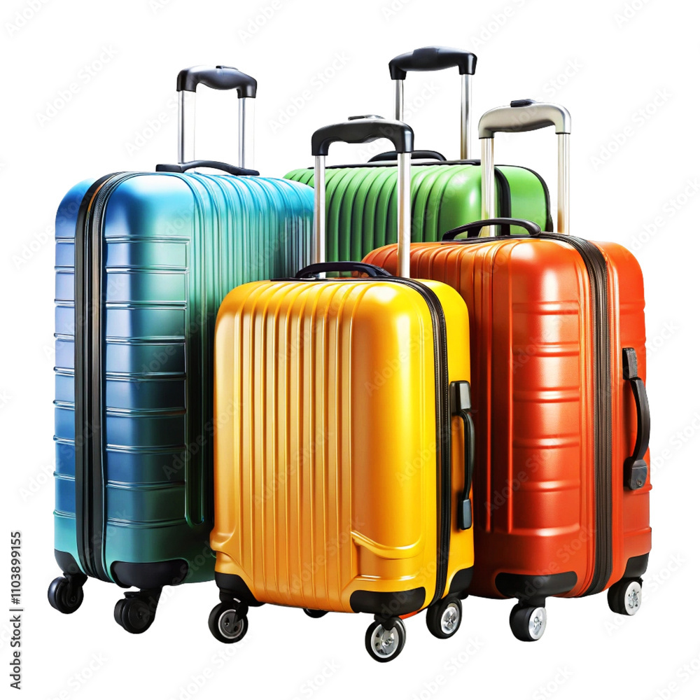 suitcase for travel Transparent background suitcase for travel Transparent background