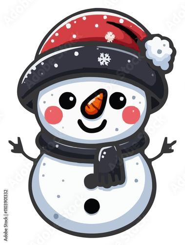 Cute snowman