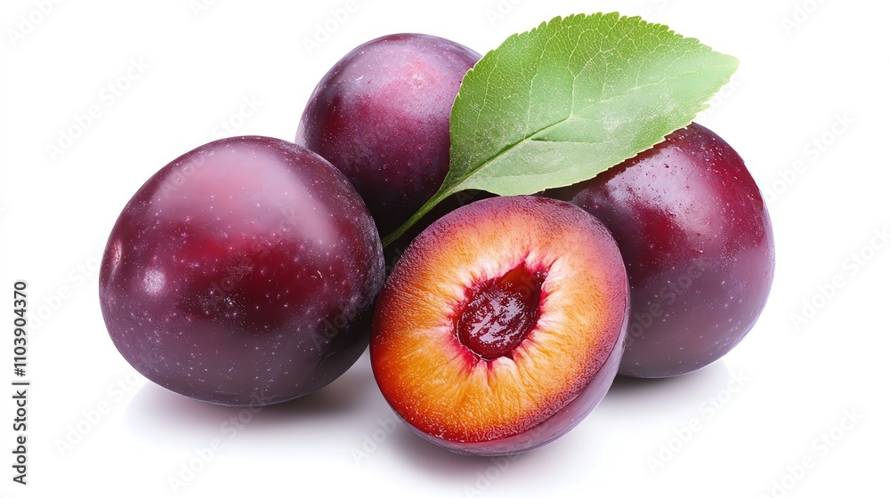 custom made wallpaper toronto digitalFresh plums featuring a rich purple hue and a juicy interior, perfect for healthy snacks and vibrant dishes.