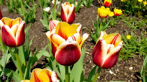 tulips in the garden