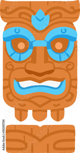 Legend Polynesia Mask Totem Tropics